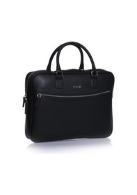 Resim Fossil 2038 Vegan Deri Laptop Çantası Evrak Çantası Unisex Şık Tasarım Siyah 