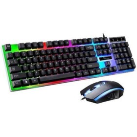 Resim SIGHTZER Işıklı Klavye,oyuncu Klavye Mouse Set 7 Farklı Led Renkli Klavye 