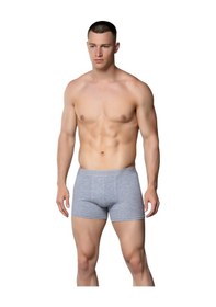 Resim Kit İç Giyim Gümüş 10'lu Likralı Erkek Boxer Gri 