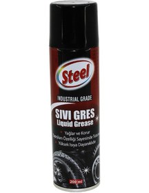Resim Steel St-1304 Sıvı Gres Sprey 200ml Yağlar - Korur - Isıya Dayanıklı 5250 