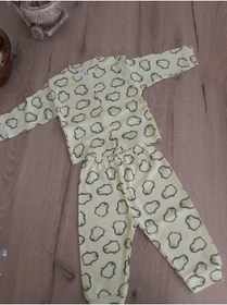 Resim Bebek Pijama Penguen Desenli Alt Üst Pijama Takımı 
