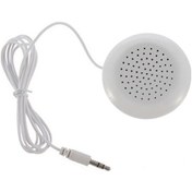 Resim Hombey Plastik Müzik Yastığı Hoparlörü - 3.5mm Plug, 1.13m Kablolu, Etkisiz, Taşınabilir U-şekilli Yastık Aksesuarı Beyaz 