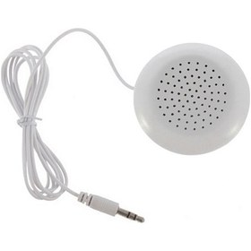 Resim Hombey Plastik Müzik Yastığı Hoparlörü - 3.5mm Plug, 1.13m Kablolu, Etkisiz, Taşınabilir U-şekilli Yastık Aksesuarı Beyaz 