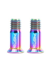 Resim Jeemson Bisiklet Arka Vites Vidaları - Titanyum Alaşım M5 14.2mm Rainbow Renk Çok Renkli 