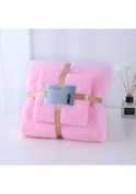 Resim Reedark Yumuşak Cilt Dost Pembe Banyo Havlu Seti - Hızlı Kuruyan, Yüksek Emici - Banyo/ev Kullanıma Uygun, Toplu Alım Seçeneği Havlu + Banyo Havlu 