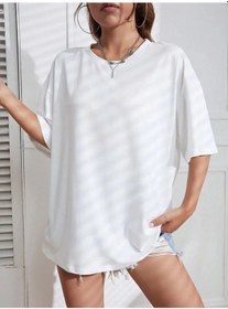 Resim Teekossc Kadın Spor Pamuk Tişört - Nefes Alabilen Rahat Düz Renk Kısa Kollu Temel Gömlekbej Bej 