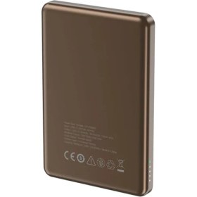 Resim Lapas LP-PW003 Ultra İnce Hızlı Şarj Özellikli Wireless Powerbank 5000mAh 15W - Gold 