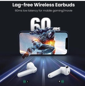 Resim Ugreen Hitune T2 Bluetooth 5.0 Kablosuz Tws Kulaklık Beyaz 