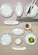Resim Tabak Evi Stoneware Flower Green Kahvaltı Takımı 6 Kişilik 14 Parça 