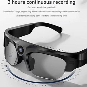 Resim Akıllı Gözlükler, Kablosuz Glasses Optik Ekran Teknolojisi Akıllı Ses Gözlükleri HD Kamera C Dört Çekirdek İşlemci Güneş Gözlüğü Erkek Kadınlar İçin 