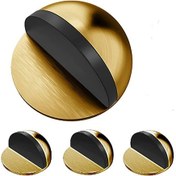 Resim 4'lü Paslanmaz Çelik Kapı Durdurucu, Kendinden Yapışkanlı Kapı Durdurucu 