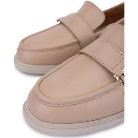 Resim Tamer Tanca Kadın Hakiki Deri Vizon Loafer Ayakkabı 1061 8118 Bn Ayk Y25 Vızon Dr VIZON 