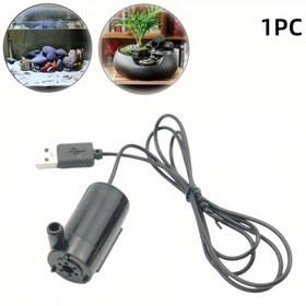 Resim 1 Adet Mikro Dalgıç Mini Su Pompası - Akvaryum, Balık Tankı ve Bahçe Fонтanı için 