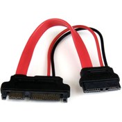Resim Leonpro 22 pin sata data to 13 pin mini slimline sata çevirici kablo 20 cm 