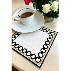 Resim 2'li Sunum Peçetesi | Sunum Peçetesi | Kahve Yanı Peçetesi | Bardak Altığı 