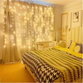 Resim 8 Fonksiyonlu Peri Perde Led Uzaktan Kumandalı Günışığı Perde Peri Led (3 mt x 3 mt) 