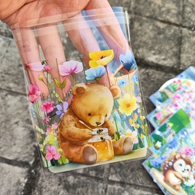 Resim 50/100 adet Sevimli Hayvan ve Yabani Bitki Hediye Çantaları - Kendinden Yapışkanlı, Polipropilen PP, Küçük Hediyeler İçin Mükemmel, 10x10cm, Sevimli Ayı, Sivri Kirpi, Kirpi ve Kurbağa Tasarımları ile, Hediye Çantaları 