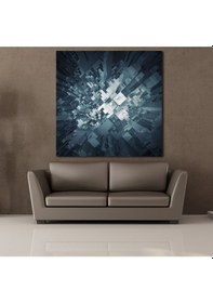 Resim Mavi Kanvas Tablo 90x90cm 