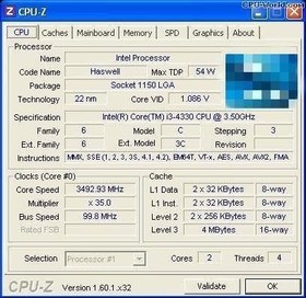 Resim Intel Core I3-4330 I3 4330 3,5 GHz Çift Çekirdekli Dört Dişli CPU İşlemci 4M 54W LGA 1150 