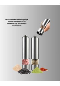 Resim Otomatik Baharat Değirmeni Paslanmaz Gövde Ergonomik Tasarım Diğer 