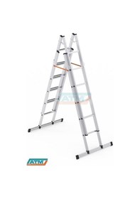 Resim 2*4=8+2=10 MT 65X25 ÇİFT SÜRGÜLÜ MERDİVEN 