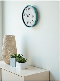 Resim Büro Ev Ofis Hediyesi İçin 36cm Turkuaz Style Dekor Duvar Saati Diğer 
