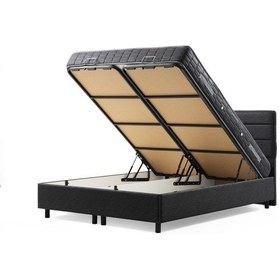 Resim 160x200 Motya Baza Başlık Seti - Antrasit 