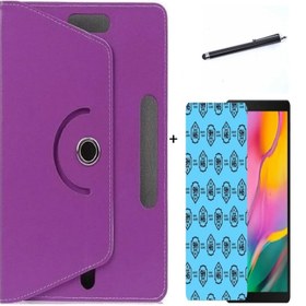 Resim Vorcom Sx Pro 10\ Uyumlu 3 Lü Set Universal Tablet Kılıfı Nano Ekran Koruma Ve Kalem 