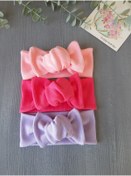 Resim Happymery Kız Bebek 3lü Ribana Bandana 