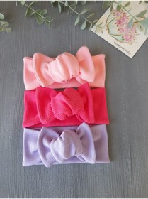Resim Happymery Kız Bebek 3lü Ribana Bandana 