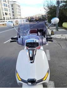 Resim Motocam Yuki Mojito 125 Ön Cam 2022-2026 Model 39cm Füme Renkli 4mm Aparatsız 