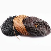 Resim 196.8 in/paket 1/1,5/2/2,5 mm Çok Renkli PU Deri Yuvarlak Kordon Bilezik ve Kolye Yapımı İpi Takı Malzemesi 