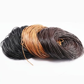 Resim 196.8 in/paket 1/1,5/2/2,5 mm Çok Renkli PU Deri Yuvarlak Kordon Bilezik ve Kolye Yapımı İpi Takı Malzemesi 