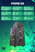 Resim Game Garaj Prime S8 AMD Ryzen 5 5600 16GB RAM 1TB SSD RTX5060 FreeDOS Oyuncu Tavsiye Sistem 
