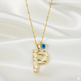 Resim Ariş P Harfi Altın Kolye N11.20460 