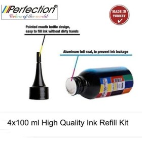 Resim Perfection Canon Pixma G1420 Uyumlu Mürekkep Seti 5X100 Ml. 