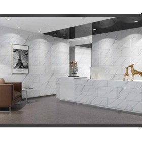 Resim Yapışkanlı Beyaz Mermer Desen 1 Adet 30X60 Cm Zemin Duvar Döşeme 