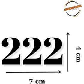 Resim Janusmania Manifest Melek Sayıları 222 Ayna Etiket Sticker 