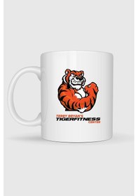 Resim Tiger Fitness Baskılı Kupa Bardak beyaz 