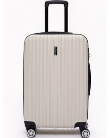 Resim 4'lü Valiz Seti Elatae Valiz Büyük - Orta - Kabin Boy Ve Makyaj Bej 1020 Bej 