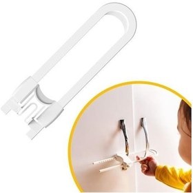 Resim Bucuks Bebek Çocuk Çekmece Ve Dolap Koruma Raylı Güvenlik Sistemi Emniyet Kilidi 