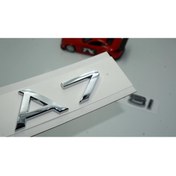 Resim Audi A7 50 TFSi Krom ABS 3M 3D Bagaj Yazı Logo Orjinal Ürün 