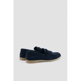 Resim Paul & Shark Erkek Logo Işlemeli Dikiş Detaylı Lacivert Loafer Ayakkabı 15358000-013 