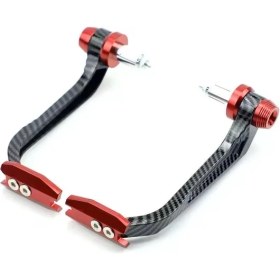 Resim Motosiklet Manet Koruma Karbon Kırmızı 