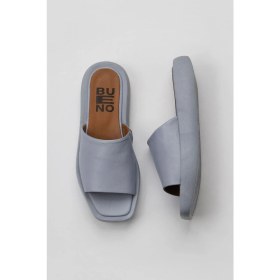 Resim Bueno Shoes Mavi Deri Kadın Düz Terlik 01WY1000 01WY1000 