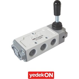 Resim 1/2 5x2 Pnömatik Kol Yay Valfler 