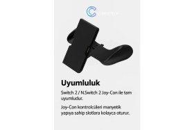 Resim Cosmostech Switch 2 Joy-Con Şarjlı Grip – Taşınabilir Controller Charging Gamepad 