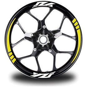 Resim Yzf Yazılı Sarı Takım Jant Sticker Modeli 