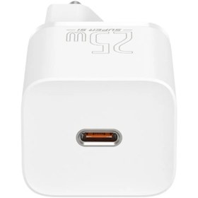 Resim Baseus Super Si 1c 25W Hızlı Şarj Adaptörü + 3A Type-C To Type-C 1 mt Şarj Kablosu TZCCSUP-L02 