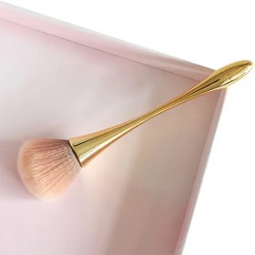 Resim EZERE Altın Makyaj Fırçası Pudra Fırçası Fondöten Fırçası Allık Fırçası 